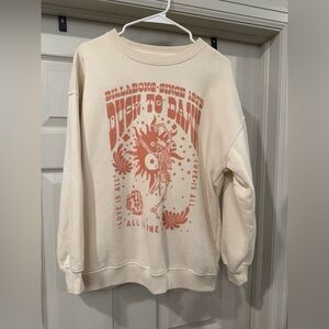 Billabong Beige and Orange Sweatshirt